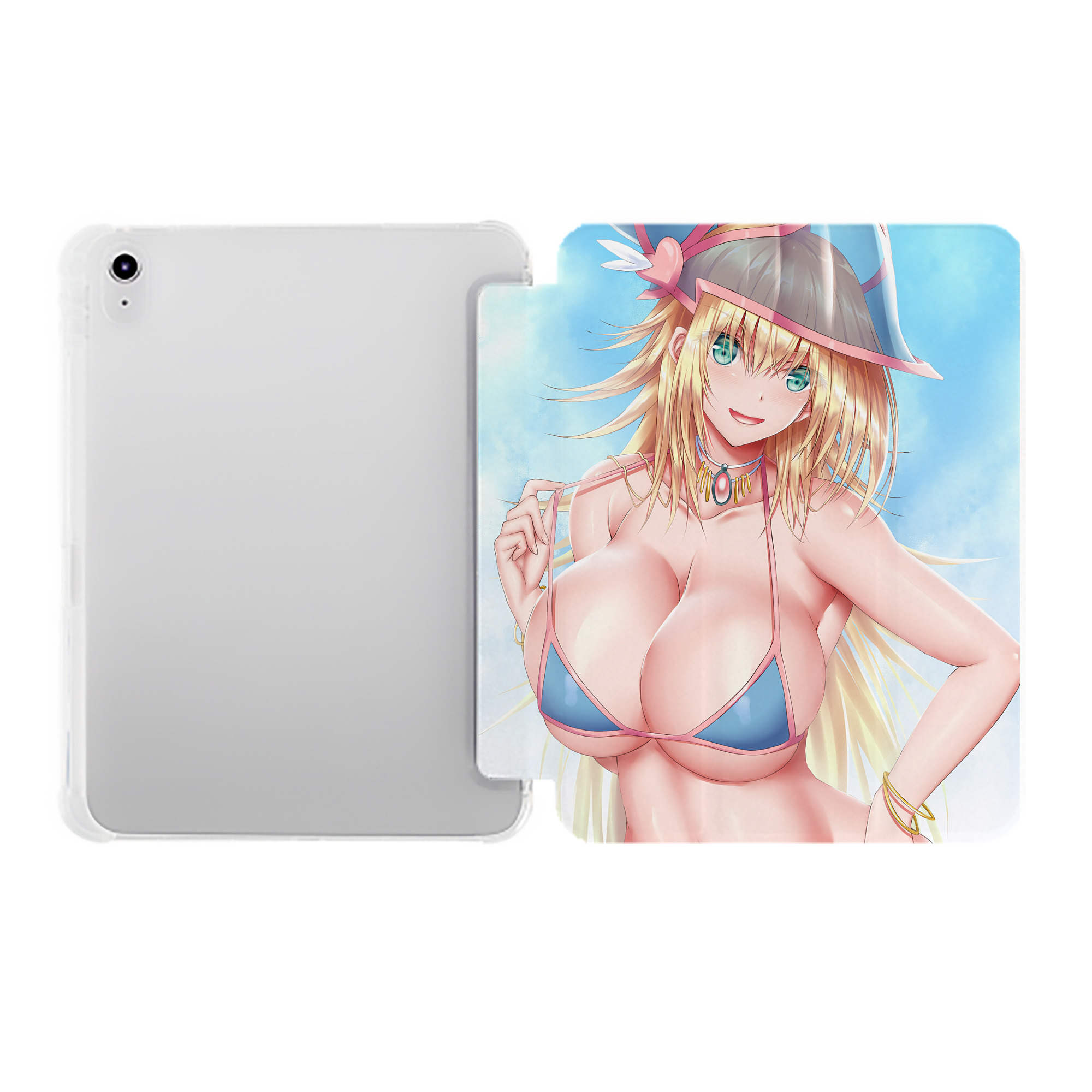 （画像用） 遊☆戯☆王 Yu-Gi-Oh! IPad ケース ペン収納付き 三つ折りスタンド PUレザー×シリコン 対応機種9.5/10.5/10.9インチ